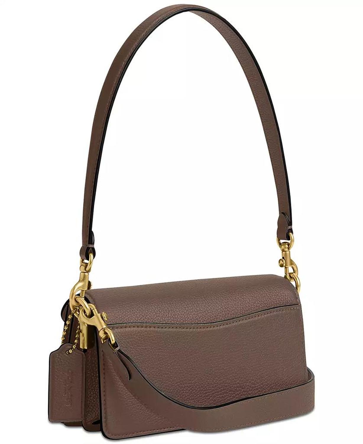 Polished Pebble Leather Mini Tabby Shoulder Bag 20