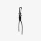 Silver-Tone and Braided Cord Bag Charm