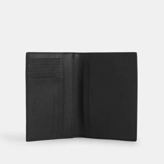 Passport Card Case In Signature Canvas With Patches