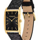 Men's Elliot Black Leather Strap Watch, 32 x 36mm