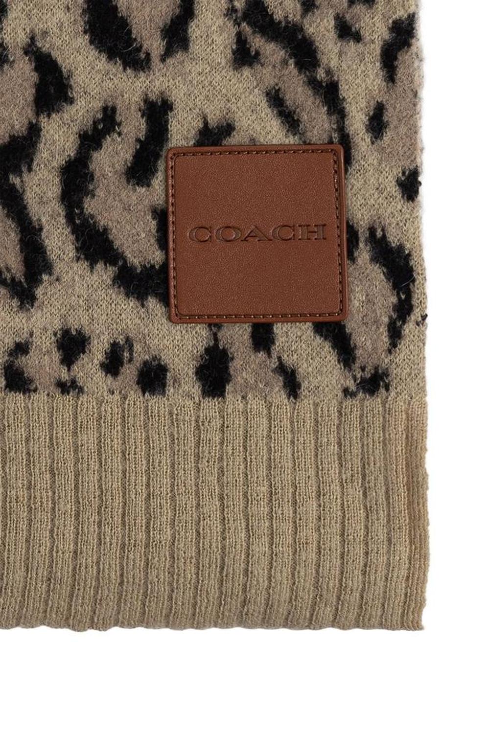 Coach Leopard Printed Scarf