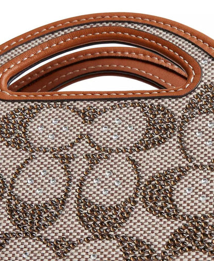 Crystal Top Handle Card Case Wallet