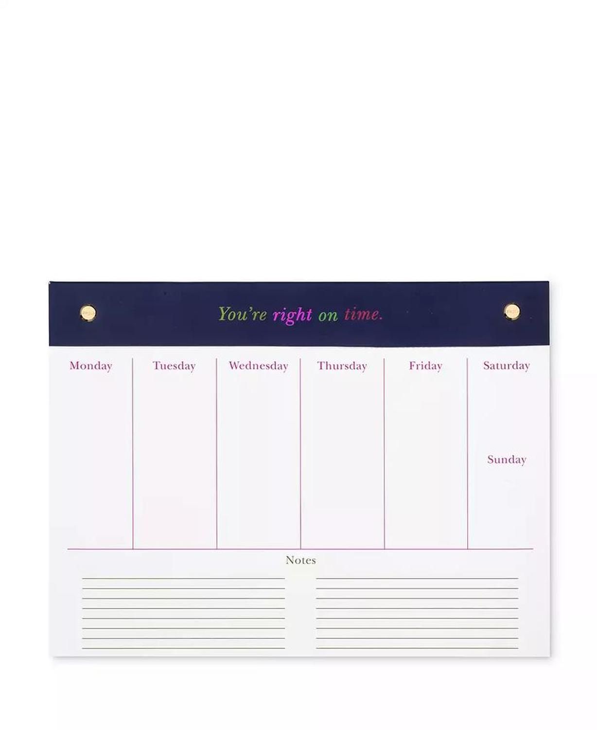 New York Weekly Planner Notepad