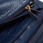 Marc Jacobs Navy Leather Recruit Wallet On Strap