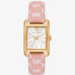 Monroe Gold-Tone and Logo Jacquard Watch