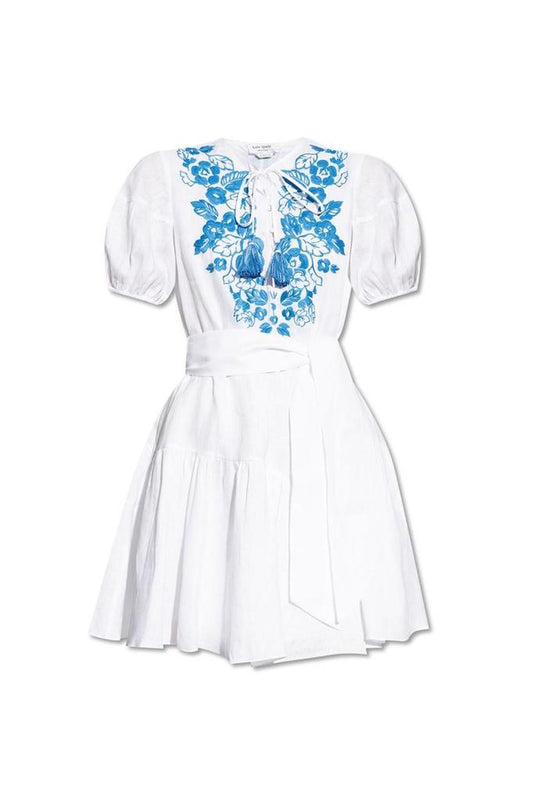 Kate Spade Floral Embroidered Midi Dress