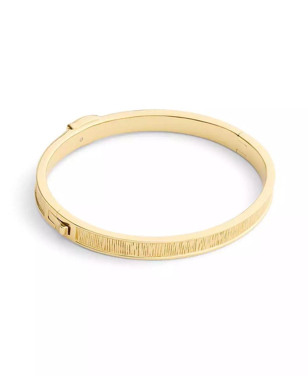 Gold Plated Buckle Bangle Bracelets