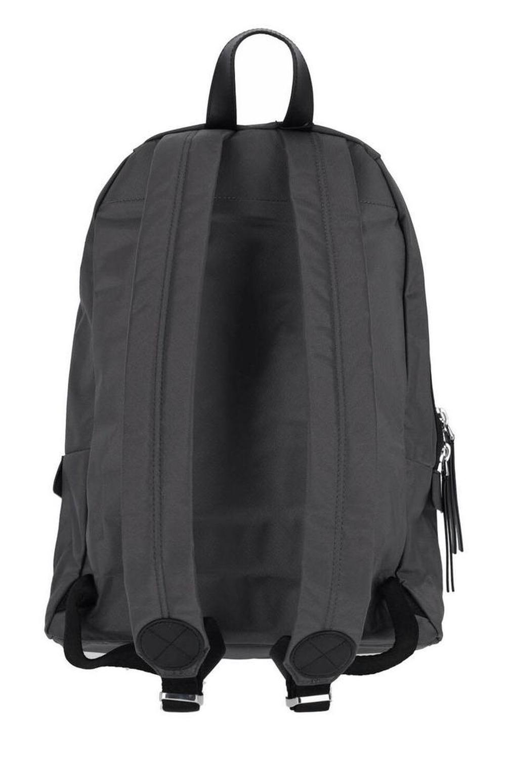 Marc Jacobs The Biker Logo-Patch Zipped Large Backpack