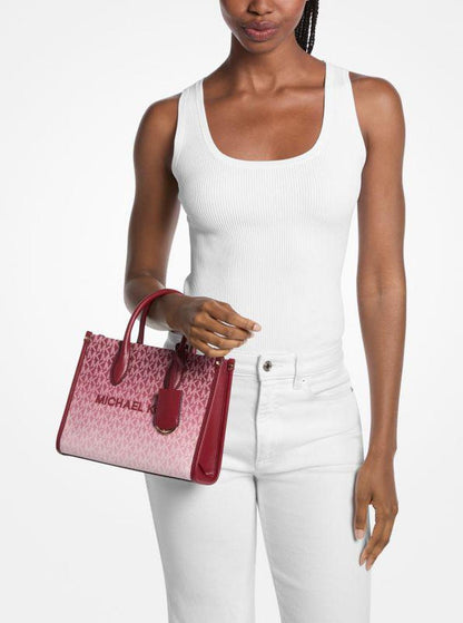 Mirella Small Ombré Signature Logo Convertible Crossbody Bag