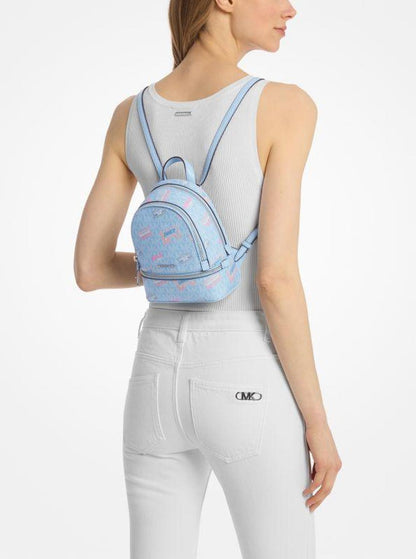 Rhea Extra-Small Printed Signature Logo Backpack