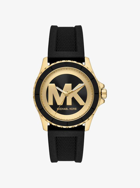 Oversized Everest Gold-Tone and Silicone Watch