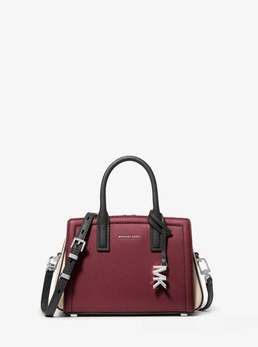 Laila Extra-Small Color-Block Leather Crossbody Bag