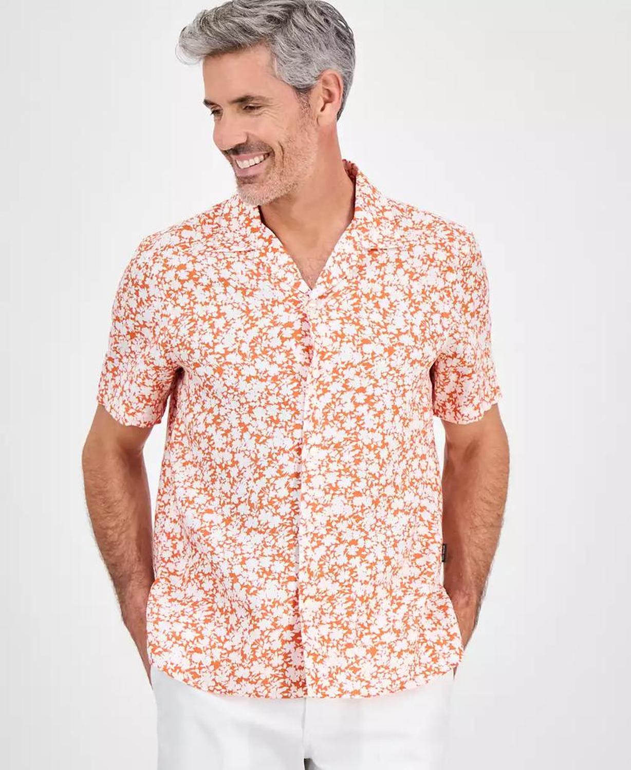 Men's Relaxed-Fit Floral Shirt