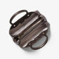 Flora Medium Signature Logo and Leather Satchel