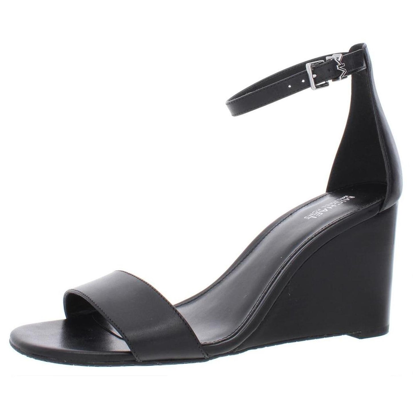 Fiona Womens Stacked Ankle Strap Wedge Sandals