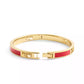 Enamel Signature Horse Carriage Cut Out Bangle Bracelet
