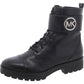 Womens Faux Leather Solid Mid-Calf Boots
