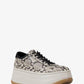 Hayes Snake Embossed Leather Platform Sneaker