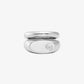 Logo Engraved Double Layered Signet Ring
