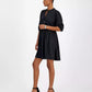 Women's Dorena Solid-Color Elbow-Sleeve A-Line Dress