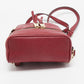 Michael Kors Burgundy Leather Mini Rhea Backpack