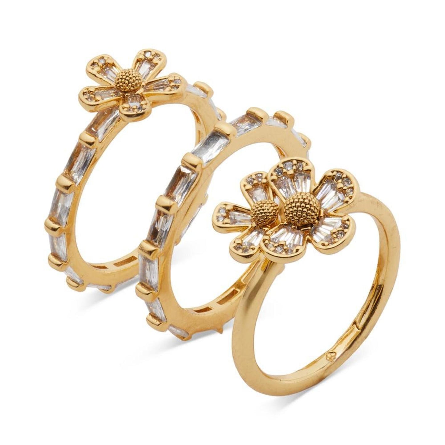 Gold-Tone 3-Pc. Set Fleurette Ring