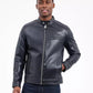 Men's Faux Leather Moto Jacket
