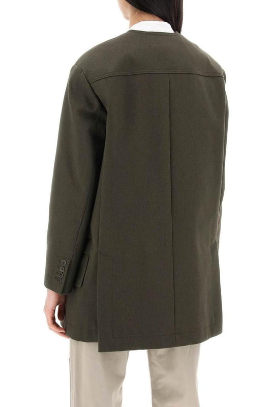 Recital Midi Round Neck Jacket