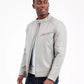 Men's Faux Leather Moto Jacket