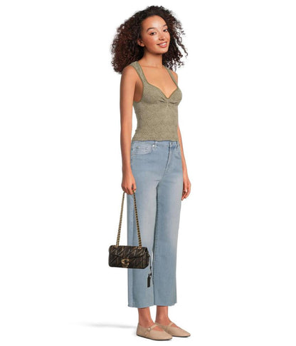 Tabby Shoulder Bag 20 In Loved Leather With Quilting