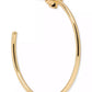 Spade Flower Medium Hoop Earrings, 1.63"