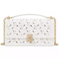 Eyelet Deco Mini Leather Crossbody Bag