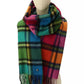 Plaid Mix Multi Yarn Dye Wool Scarf