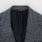 Dolce & Gabbana Elegant Blue Checkered Slim Fit Blazer