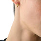 Spade Flower Huggie Earrings