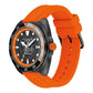 Men's Charter Automatic Orange Silicone Watch 44mm