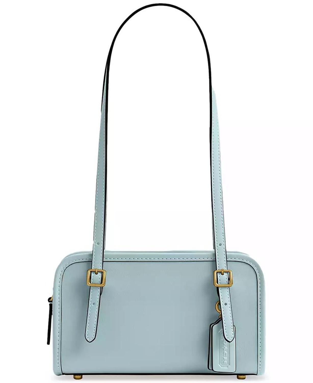 Swing Zip Leather Shoulder Bag 20