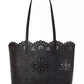 Do It All Perforated Leather Tote Bag