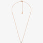 Precious Metal Plated Sterling Silver Cubic Zirconia Necklace and Earrings Set