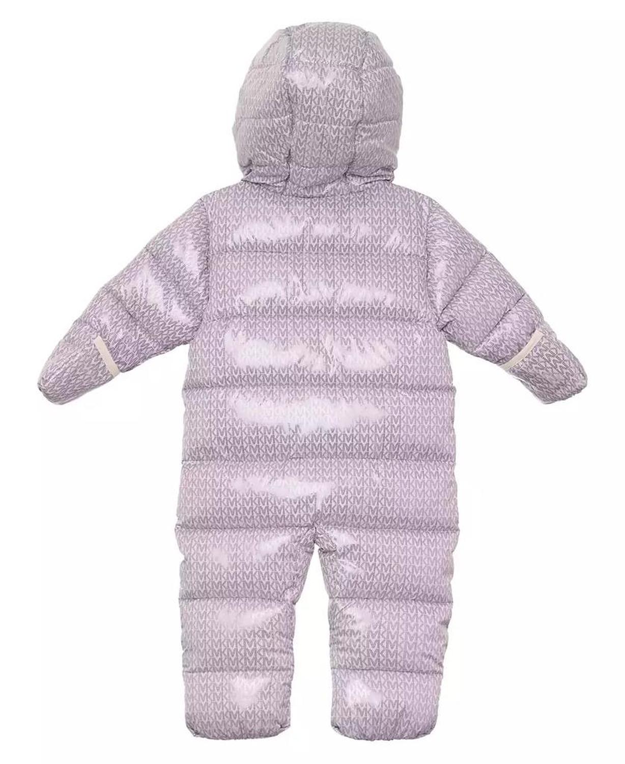 Baby Girls Heavy Weight Front Zip Metallic Pram Jacket