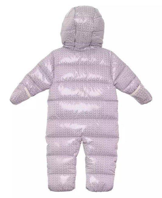 Baby Girls Heavy Weight Front Zip Metallic Pram Jacket