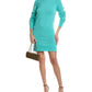 Ruched Sleeve Cashmere Sweaterdress