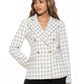 FARRAH TWEED CLASSIC DOUBLE BREASTED JACKET