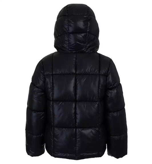 Big Girls Faux Fur Pocket Puffer Jacket