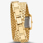 Petite Emery Pavé Gold-Tone Double Wrap Watch