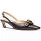 Jaden Kitten Sling Pumps