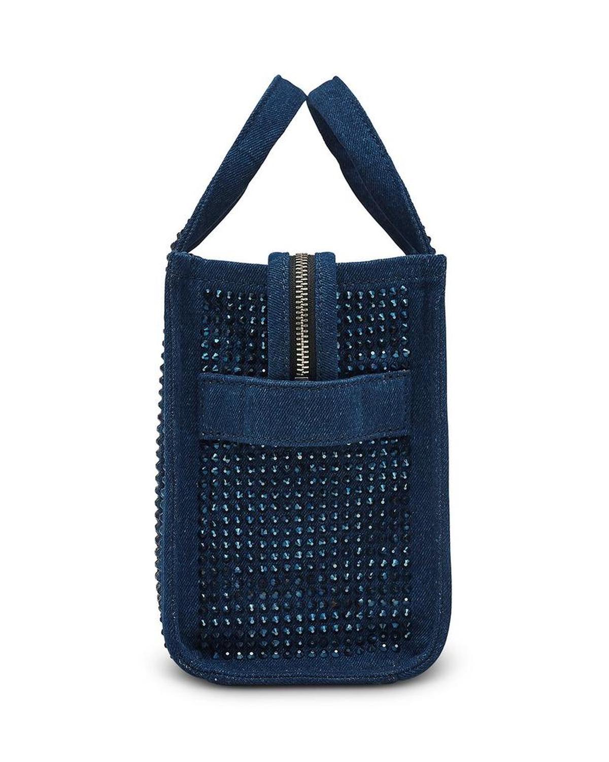 The Crystal Denim Small Tote Bag