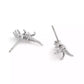 Faux Stone Signature Skeletal Rexy Stud Earrings