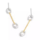 Faux Stone Signature Pavé C Linear Earrings