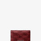 Hudson Logo Embossed Burnished Leather Wallet